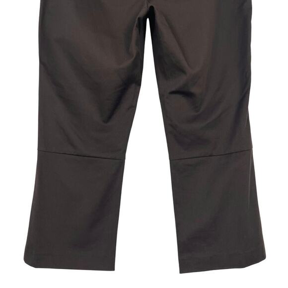 Tory Burch Stretch Twill Som Pant Capris Coconut Brown Size 12 Minimalist Casual - Picture 10 of 12